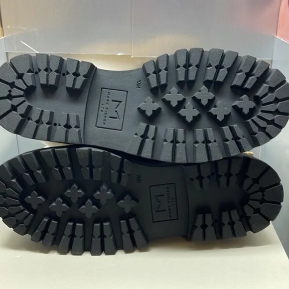 BNIB MARC FISHER LTD PIERSON LUG SOLE BOOTIE TAN 8.5 - Picture 7 of 7